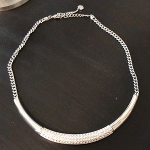 Touchstone Crystal White Collar Necklace